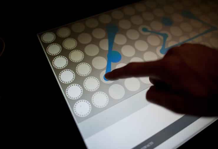 Chrome Web Lab: Making the Internet physical making live music using interaction models and graphical interfaces