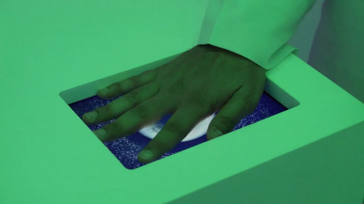 Prototyping Museum of the Future UAE Luxury Healthcare hand scan