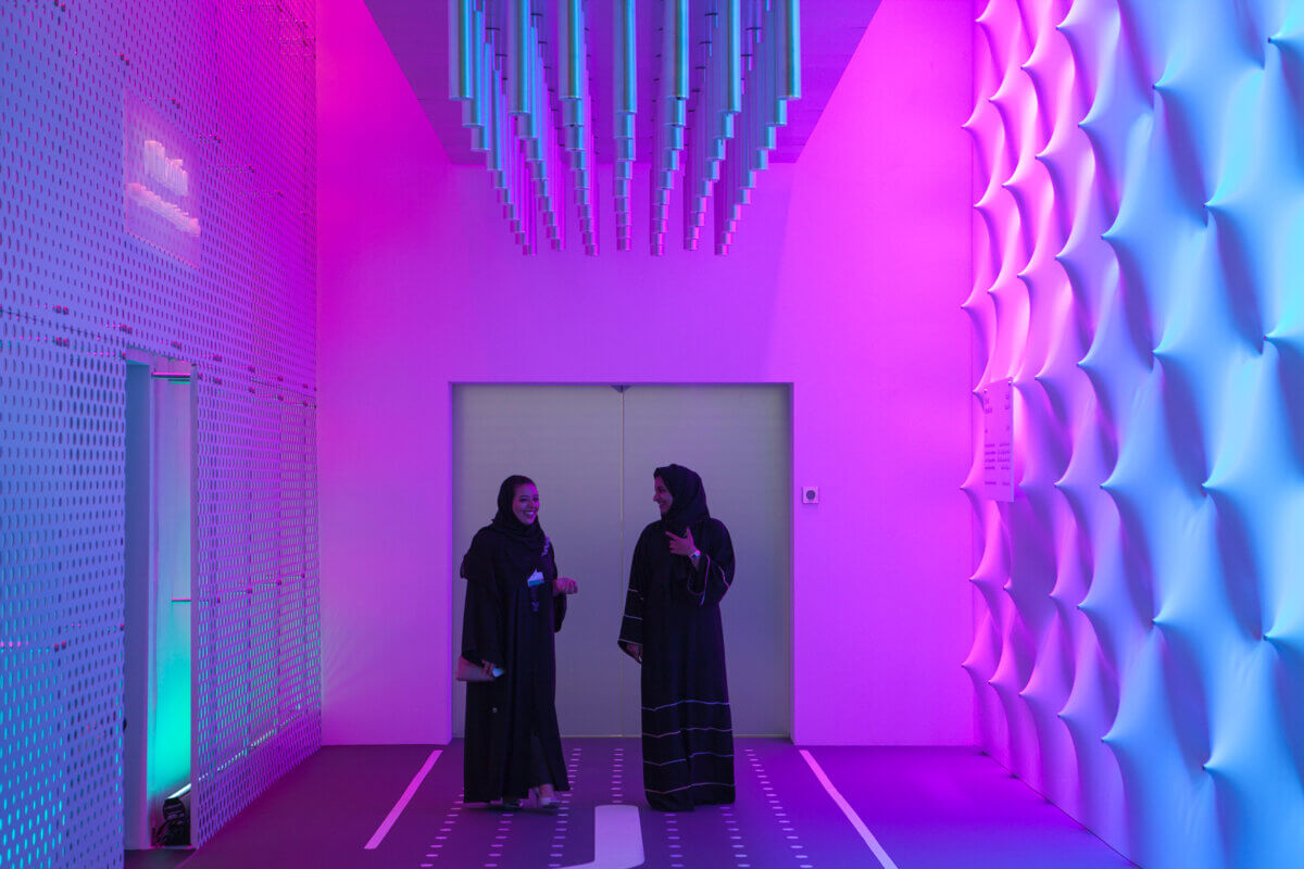 Prototyping Museum of the Future UAE Personl Microclimates visitors visit the Personal Cloud system