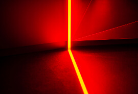 Van Gogh Dreams for Van Gogh Museum Amsterdam Dream Falls Apart red room capturing Van Gogh's inner turmoil design immersive installation