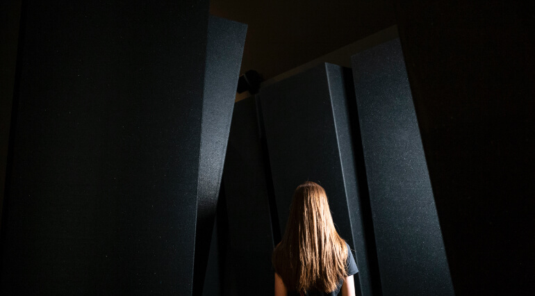 Van Gogh Dreams for Van Gogh Museum Amsterdam Leaving Paris black immersive space design installation