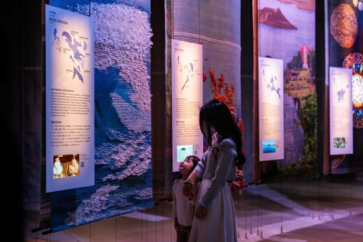 Woven Artworks Philippine Pavilion Children at Expo 2025 © Tellart