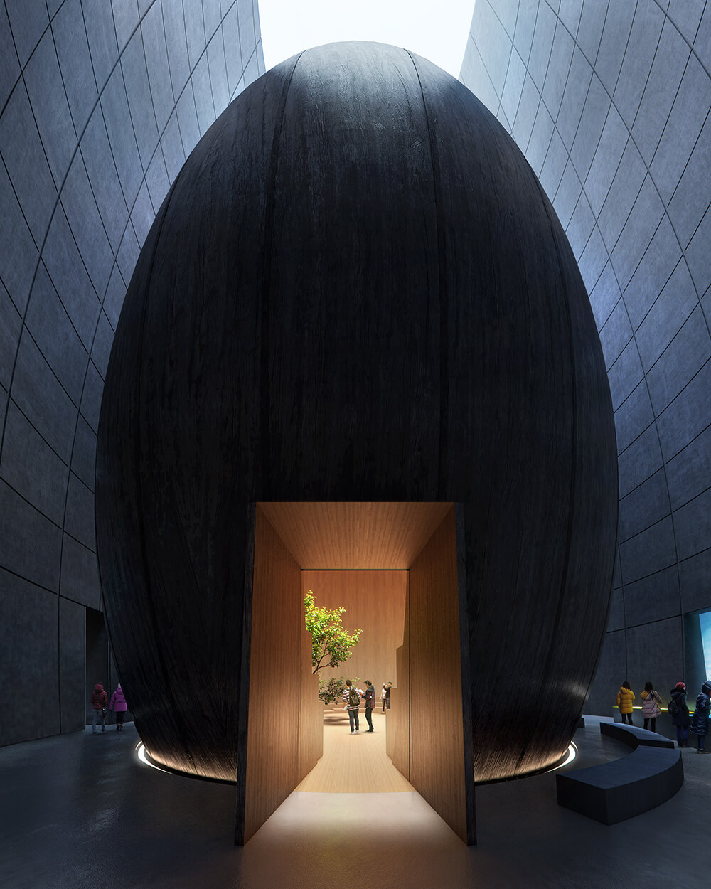 Arctic architecture concept by Snøhetta Svalbard natural history film