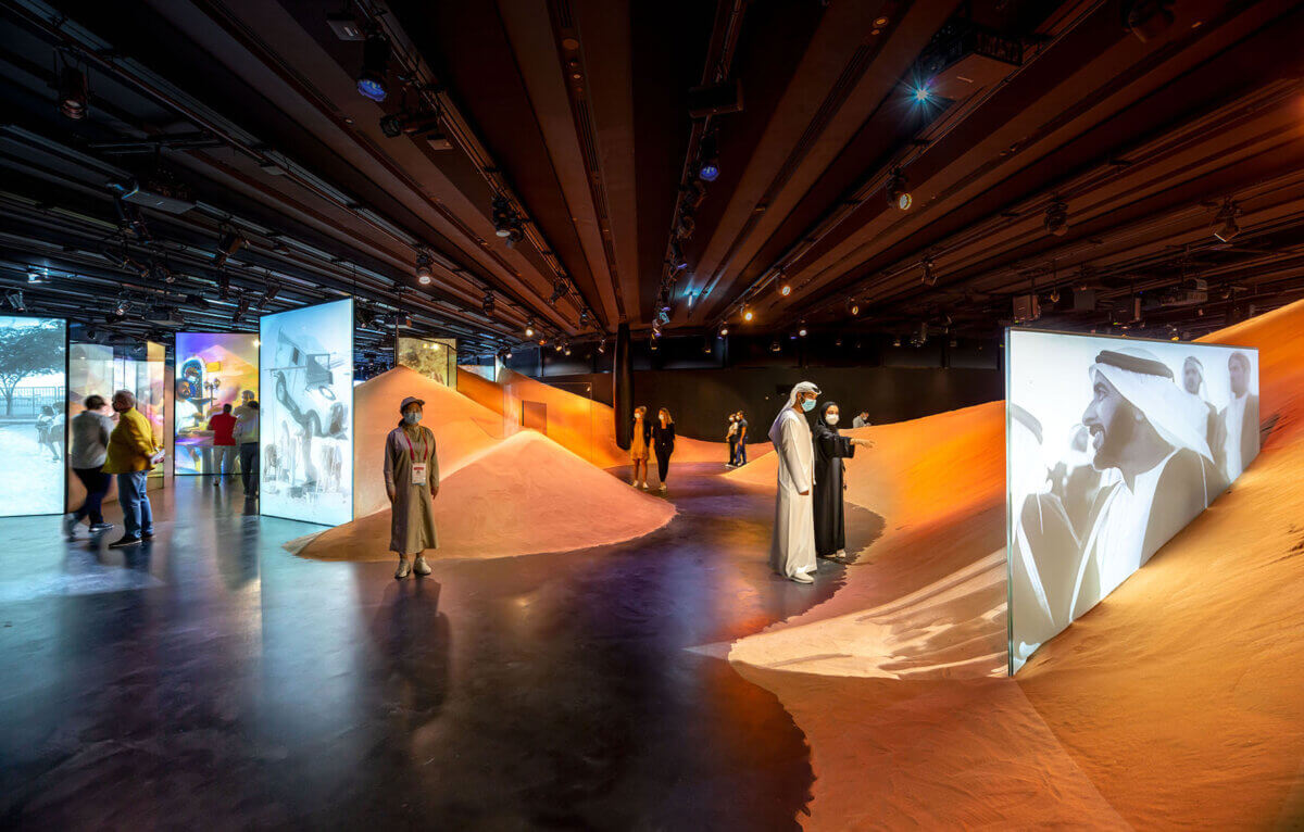 UAE Pavilion at the World Expo 2020, Strategic communication, design for national storytelling, future foresight, multi-sensory space, desert of dreams