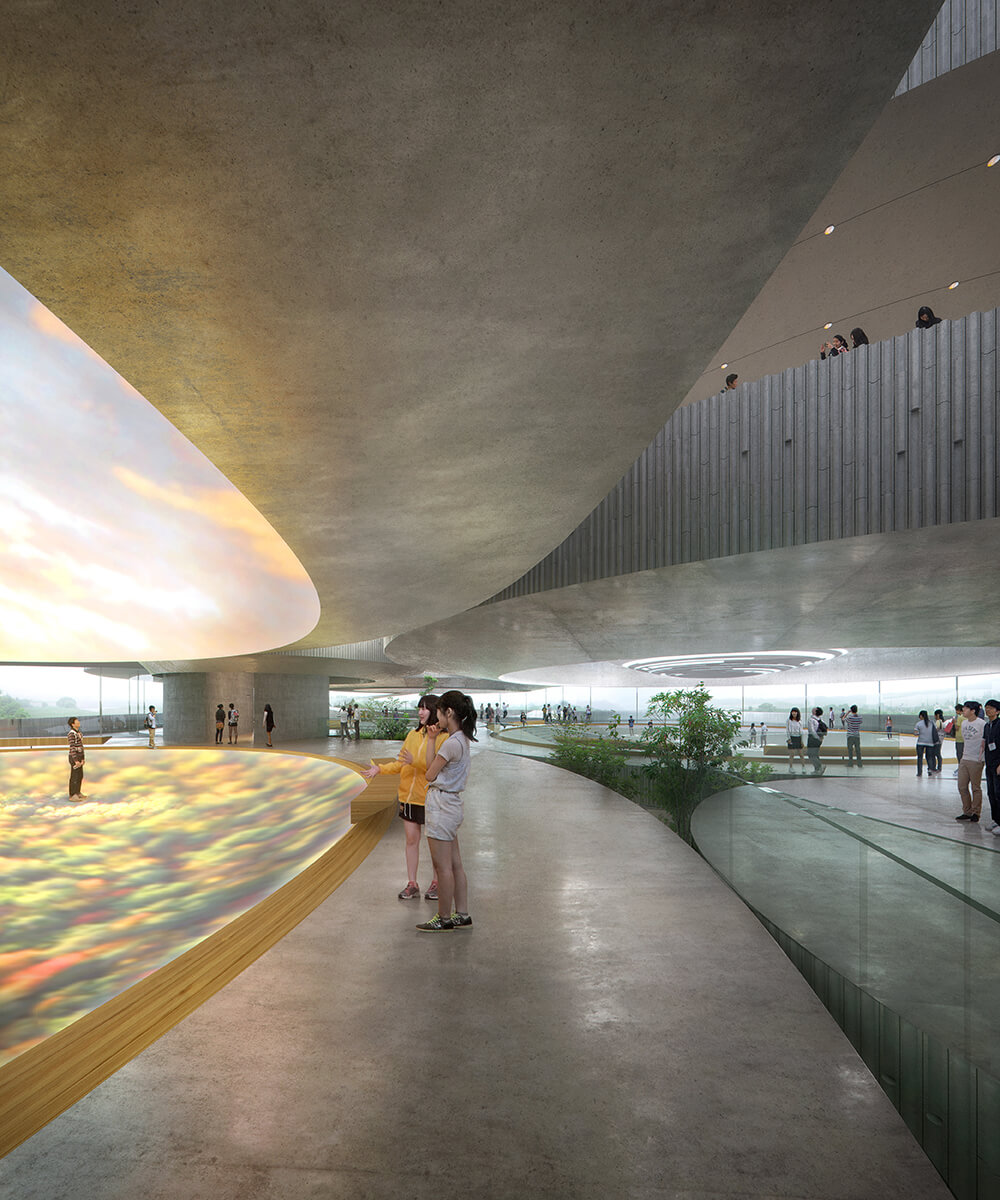 Futuristic exhibit design in South Korea youth empowerment through museum design