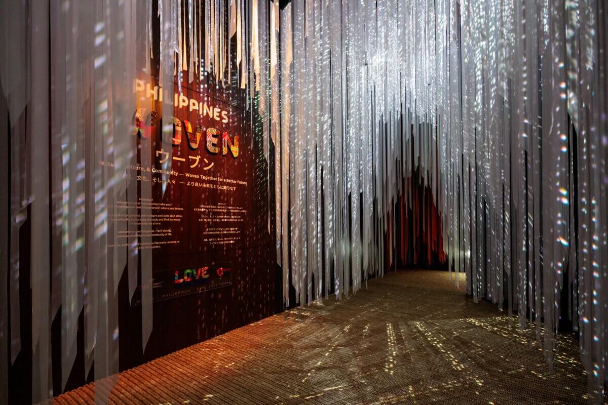 Introduction, projection, Philippine Pavilion, Expo 2025, Nature, Woven, Tellart