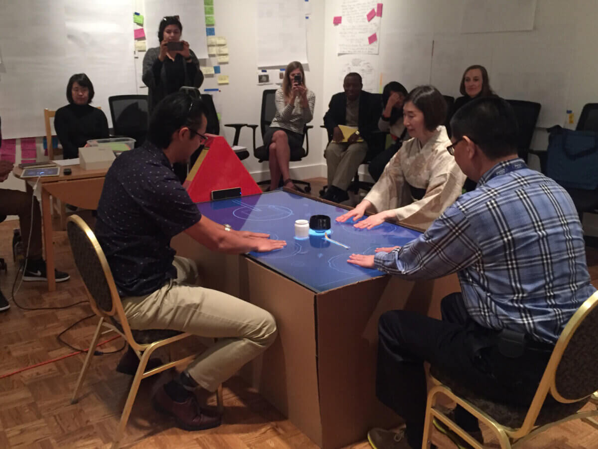 Chinese handscroll interactive installation by Tellart