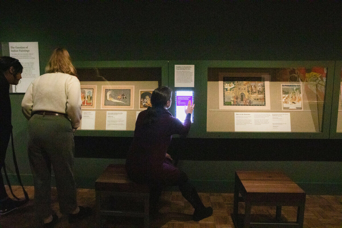 Interactive Indian Sound Station with court paintings