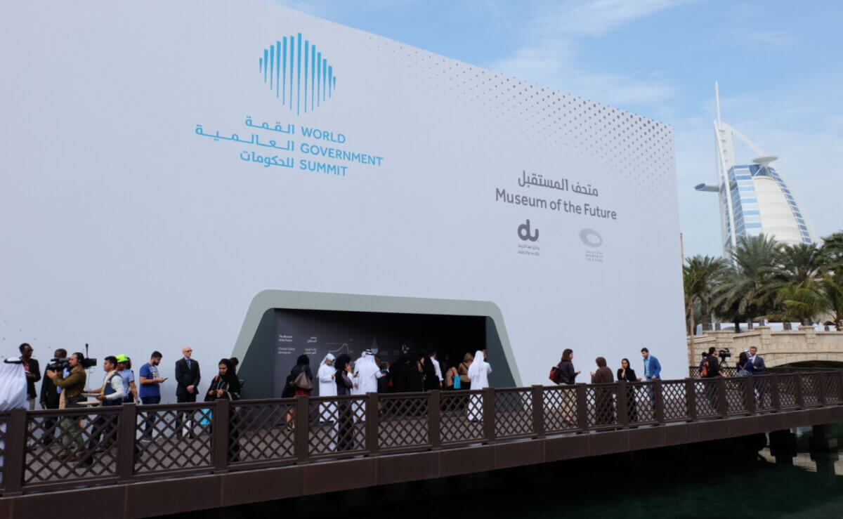 Immersive climate change exhibit futures 2050 Tellart