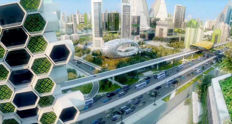 Immersive climate change exhibit futures 2050 Tellart Museum of the Future