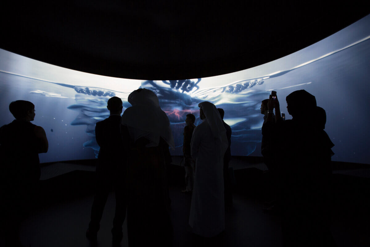 Offshore bio desalination facility view