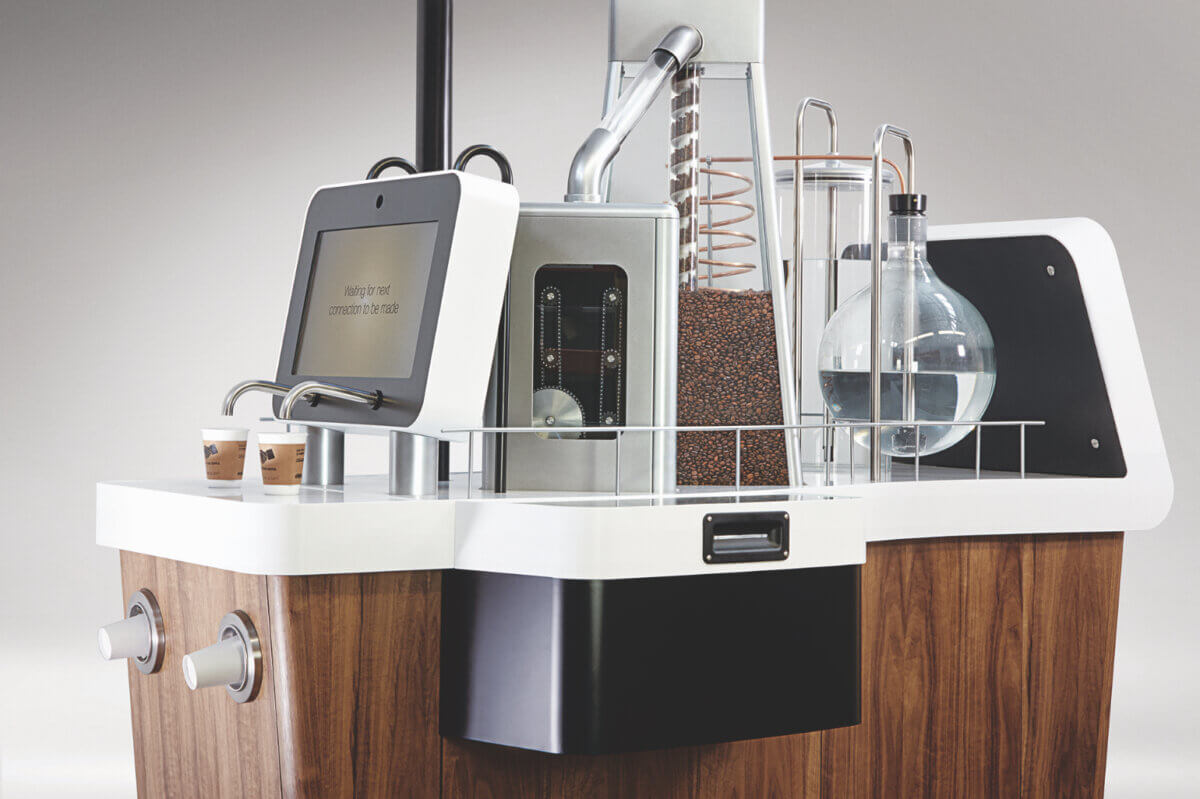 Augmented reality coffee brewing industrial design