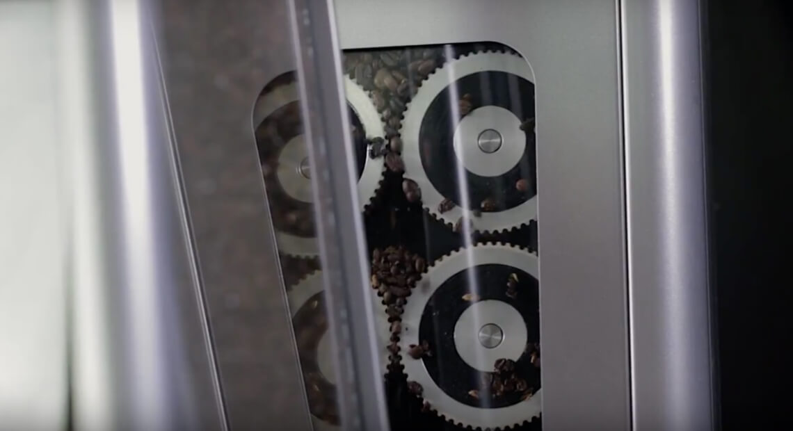 Sleek modern coffee machine design innovation