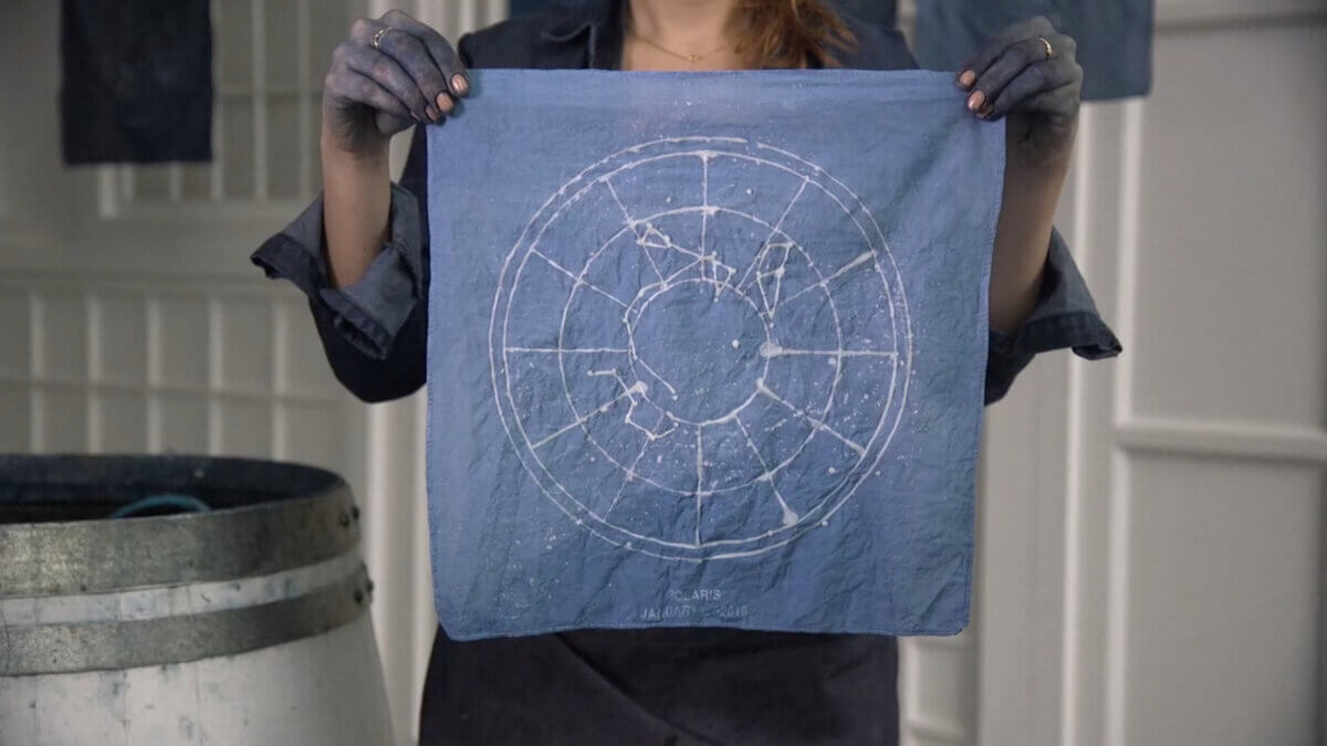 Deep future star chart installation at Droog Amsterdam Tellart