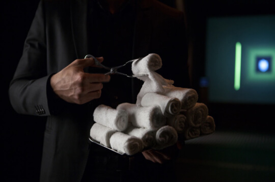 Full body data scan station hands-on museum experience