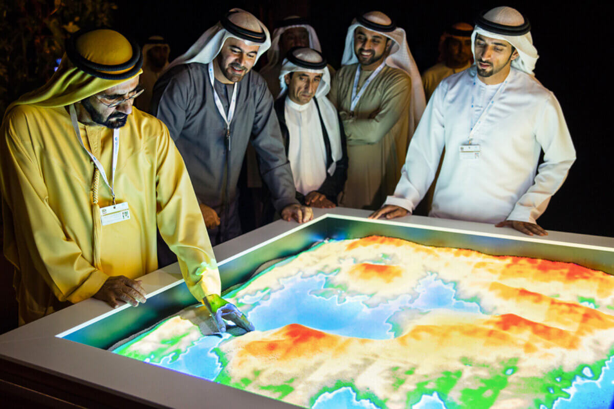 Sheikh Mohammed interaction exhibit interactive exhibition for future foresight