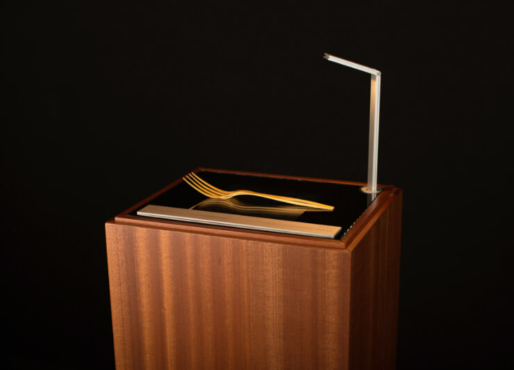 Dietary advice smart fork interactive museum design installation