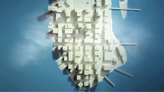 Colorful chair design installation social design