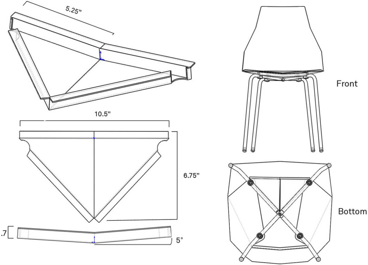 Colorful chair design installation social design
