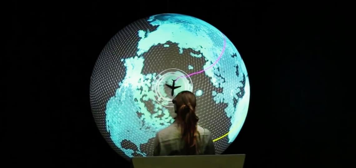 Participants flying virtual plane using brainwaves