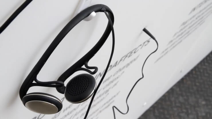 Audience interacting with audiovisual experience in NYC