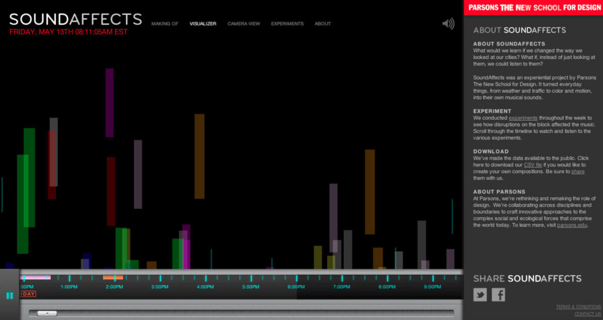 Live video feed showcasing New York street activity
