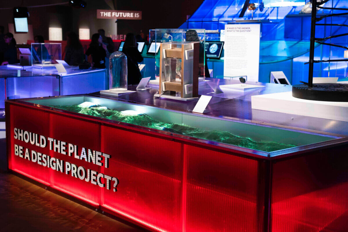 Educational installation exploring climate change experience in Victoria & Albert