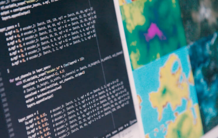 Machine learning algorithm generating landscapes