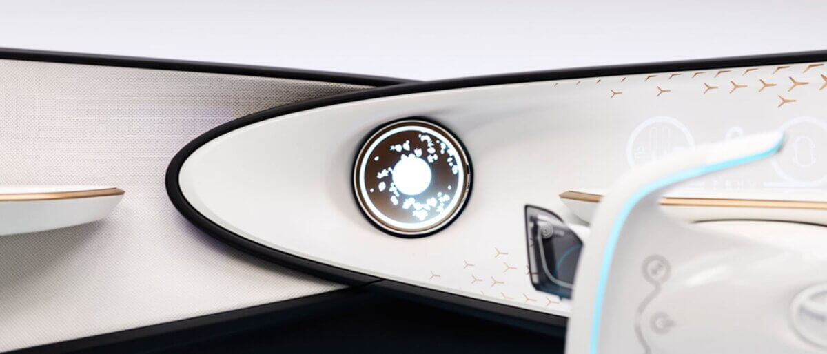 Toyota futuristic car design with AI consumer electronics at CES